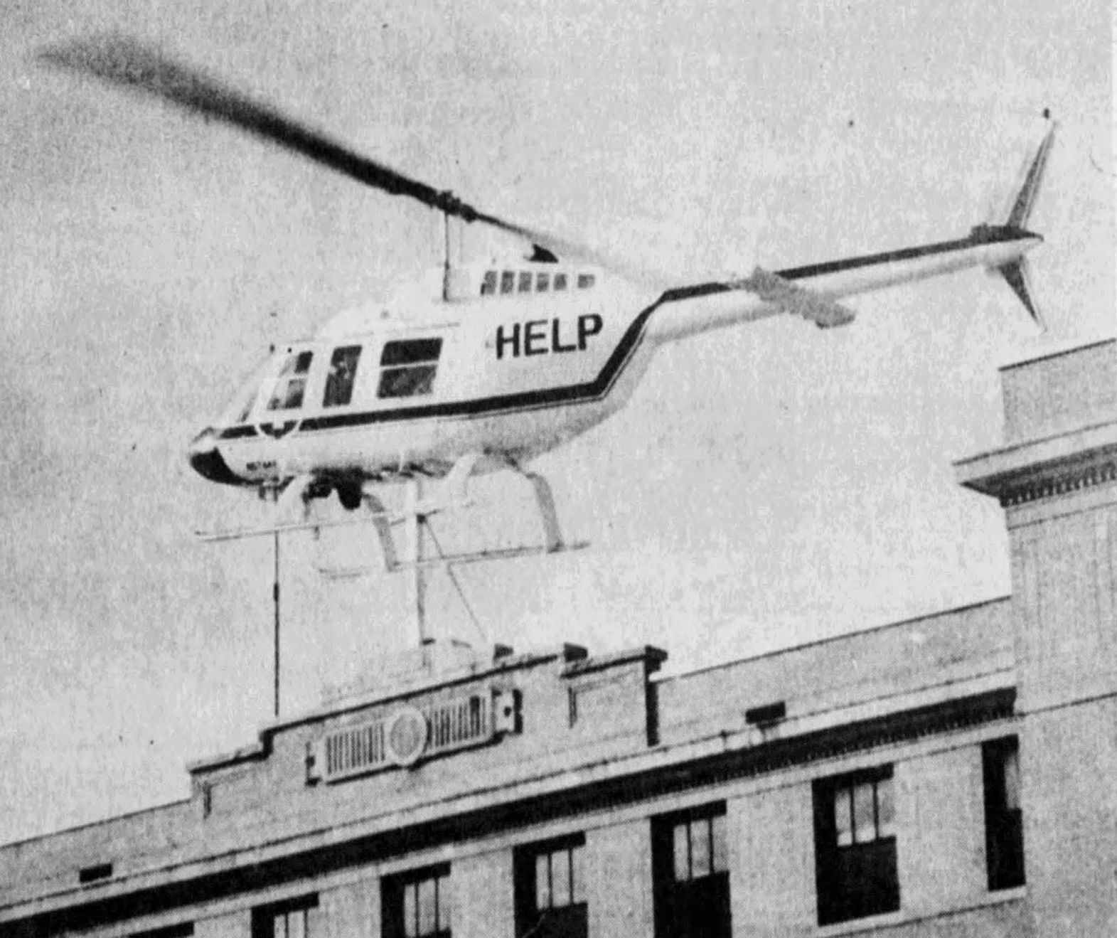 St. Vincent's HELP helicopter, 1981